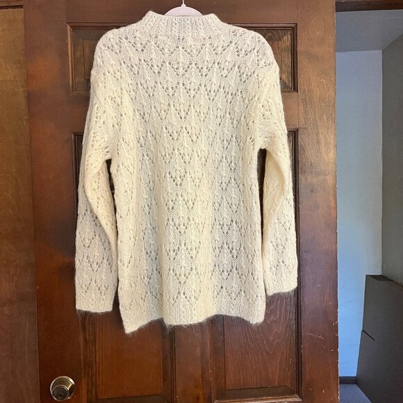 Liz Claiborne Collection Ivory Tunic Sweater Size S - Picture 2 of 10